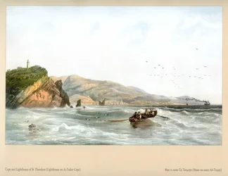 Carlo Bossoli. Faro en el cabo Ai-Todor